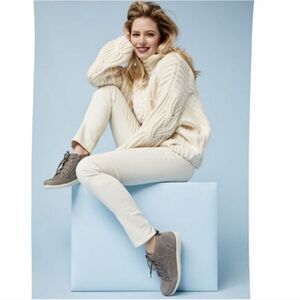 Vionic Orthaheel Shawna Slate Gray Casual Boot Waterproof High Top Sneakers 7.5